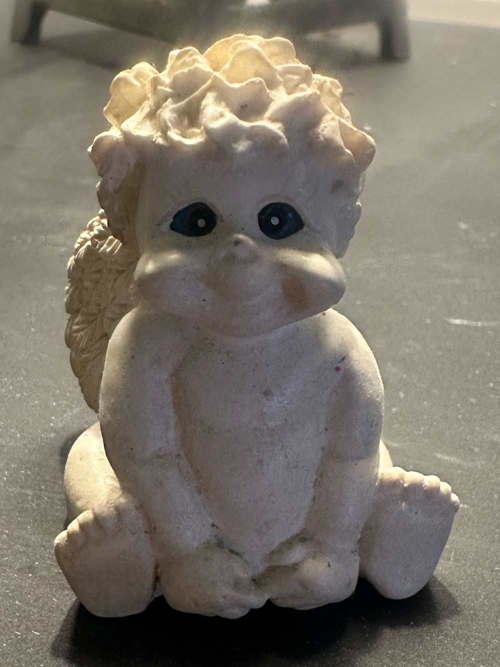 White Cherub Angel Figurine Decorative Accent